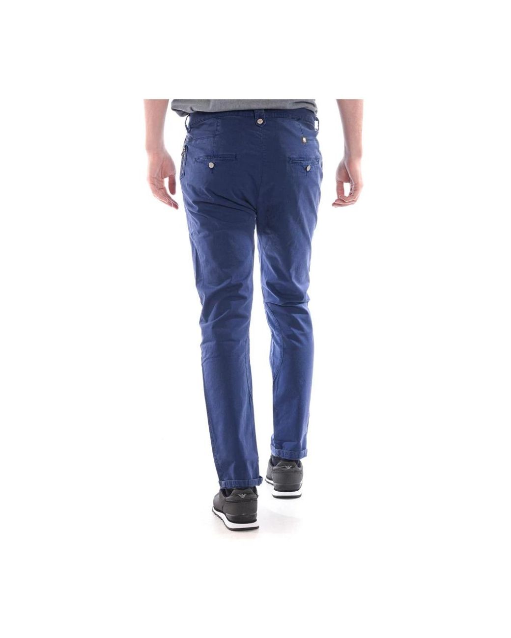 Daniele Alessandrini Blue Slim-Fit Trousers for men