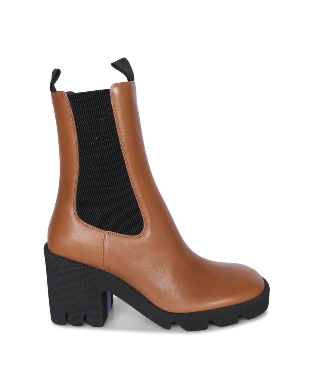 Burberry Brown Elegant Ankle Boots For