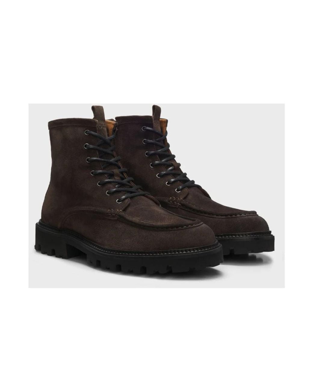 Boss Black Lace-Up Boots for men