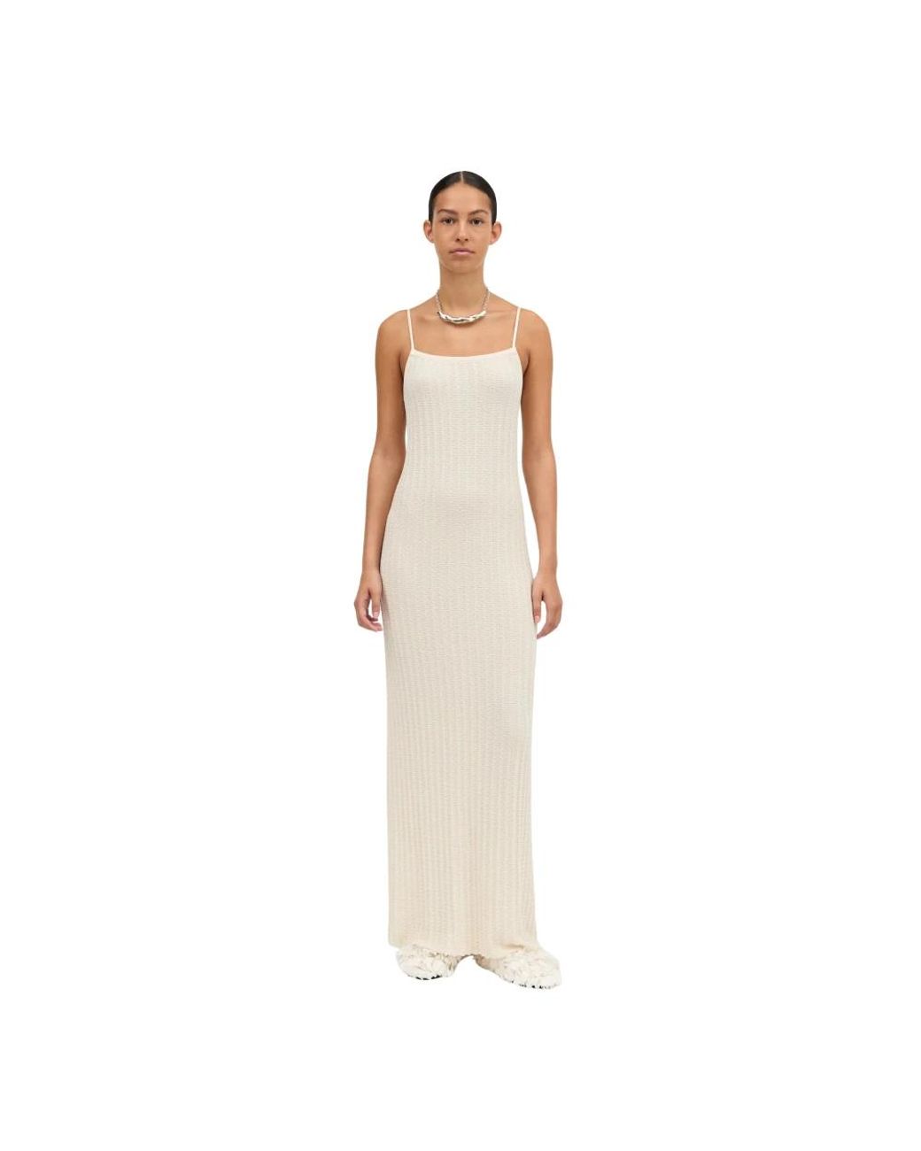 Mark Kenly Domino Tan White Maxi Dresses