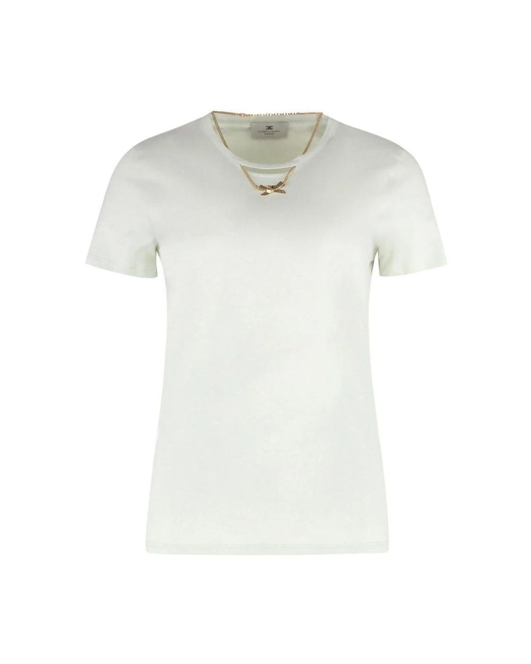 Elisabetta Franchi White T-Shirts