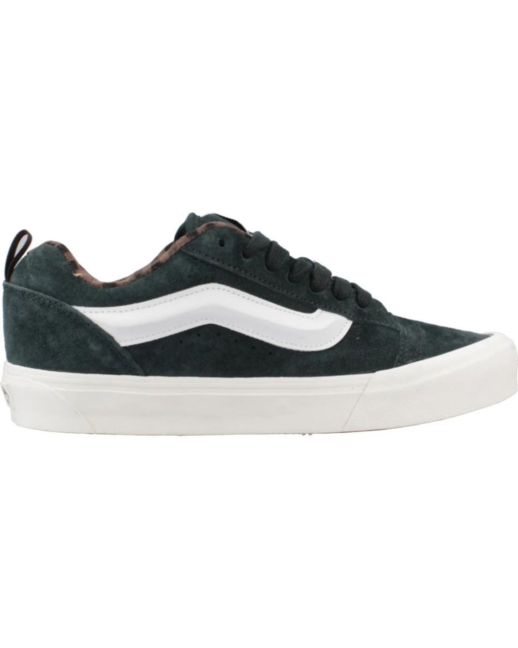 Vans Schoenen ,Groen ,Klassieke Skool Sneakers in het Black voor heren