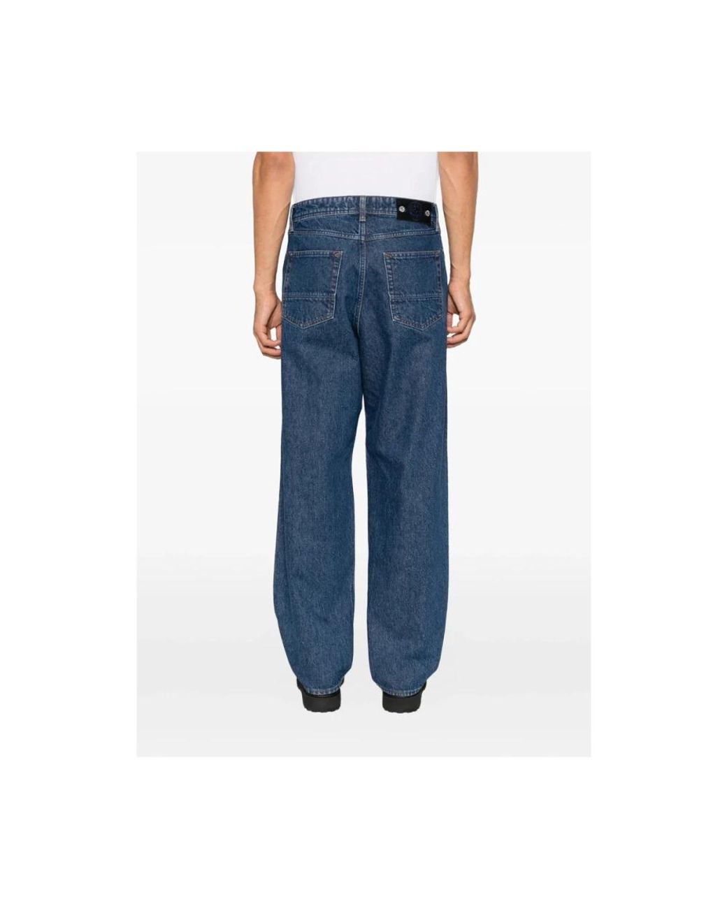 Stone Island Blue Straight Fit Jeans for men