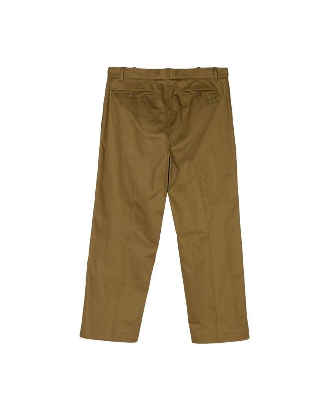 Maison Kitsuné Green Straight Trousers for men