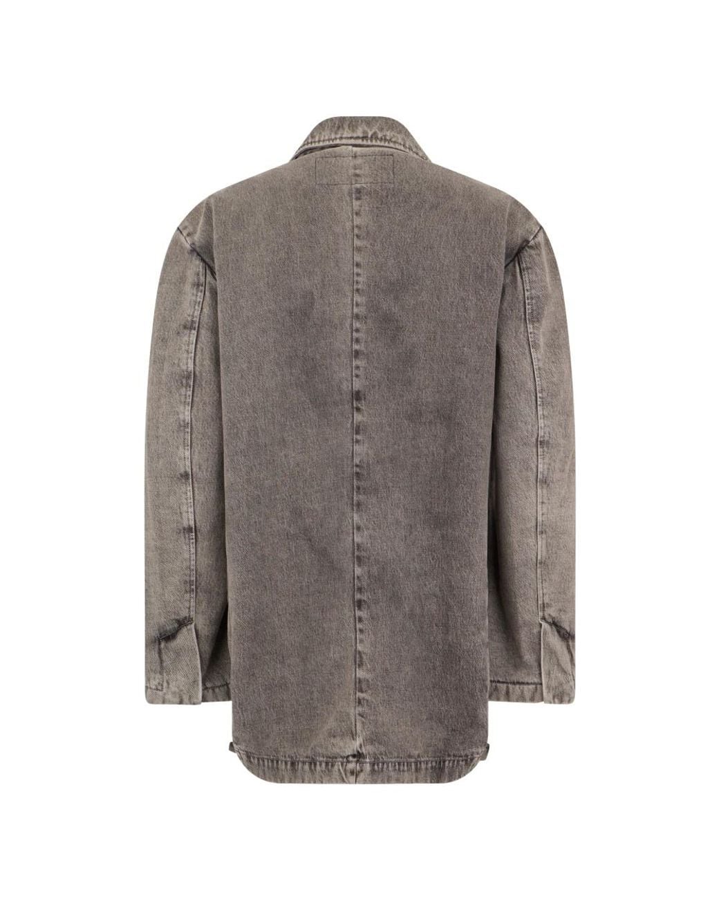 DIESEL Gray Denim Jackets for men