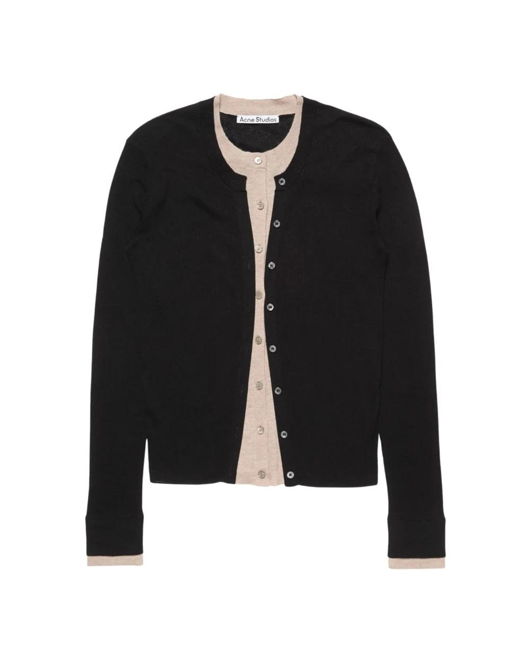 Cardigans Acne de color Black