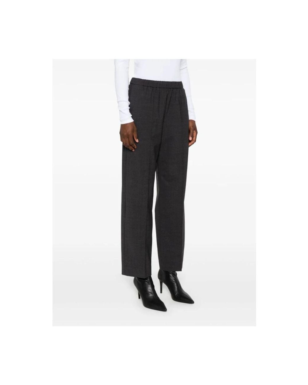 Fabiana Filippi Black Straight Trousers