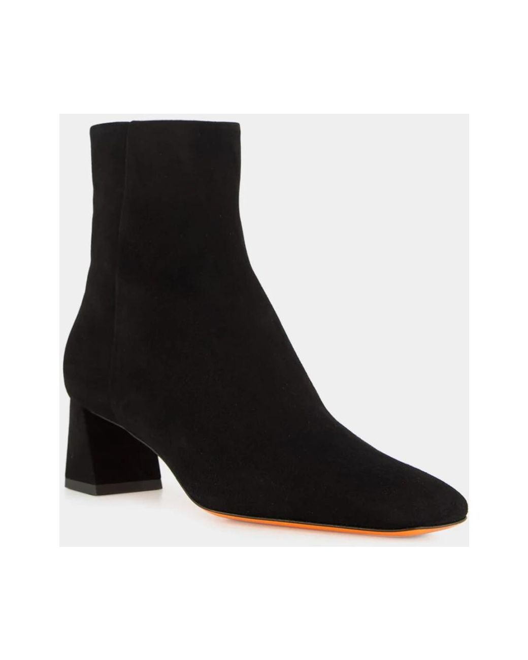 Santoni Black Heeled Boots