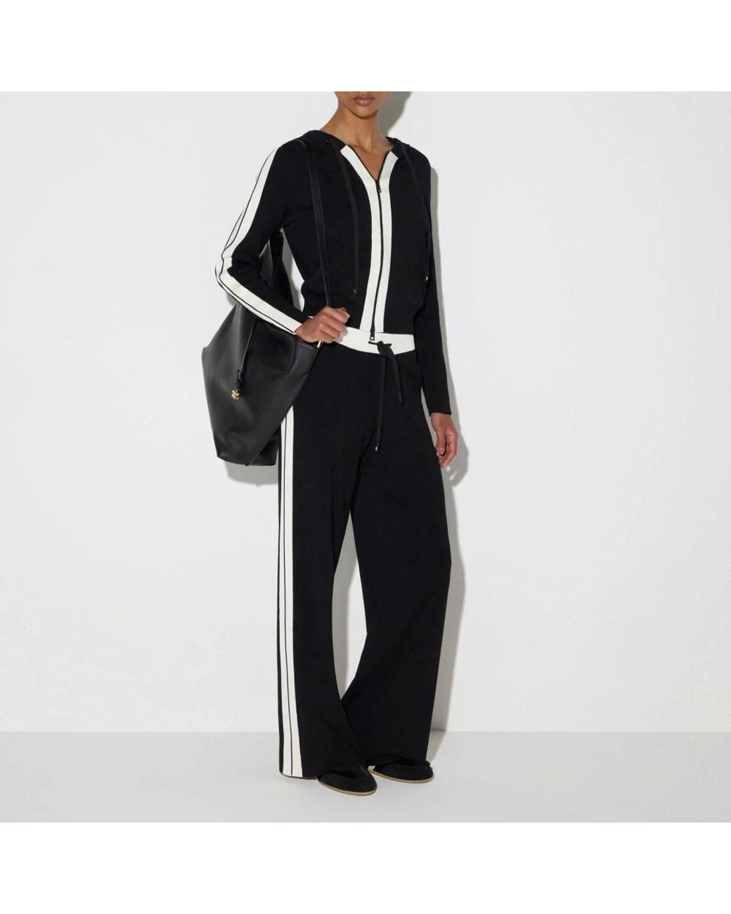 Elisabetta Franchi Black Wide Trousers