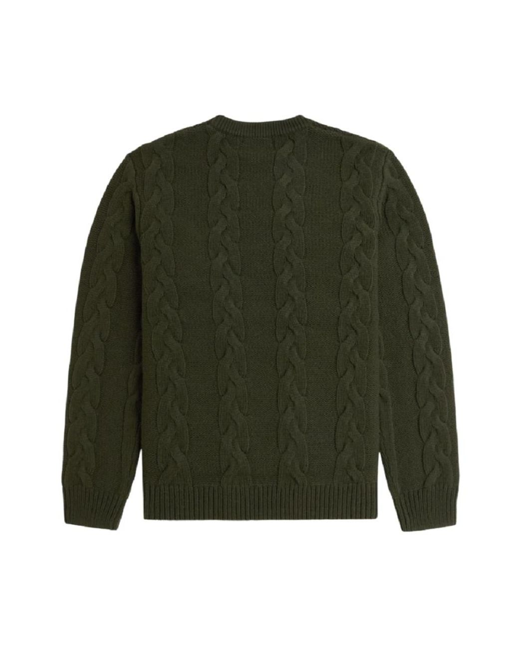 Fred Perry Green Round-Neck Knitwear for men