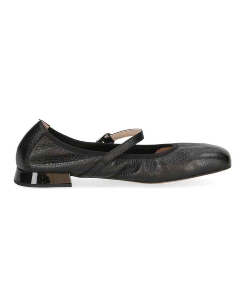 Caprice Black Ballerina Shoes