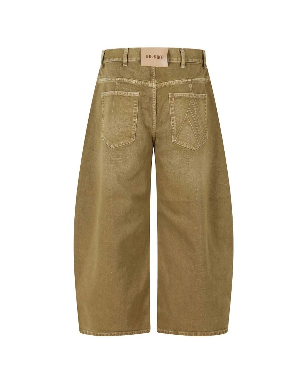 The Attico Green Loose Fit Jeans