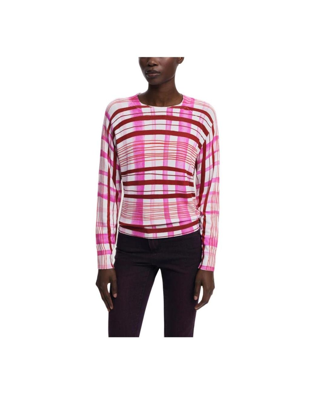Desigual Red Round-Neck Knitwear