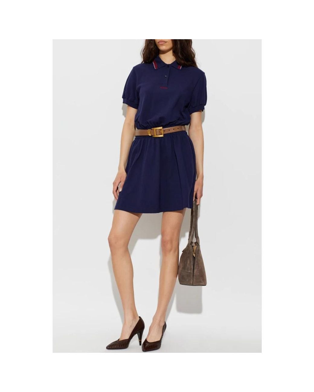 Versace Blue Short Dresses