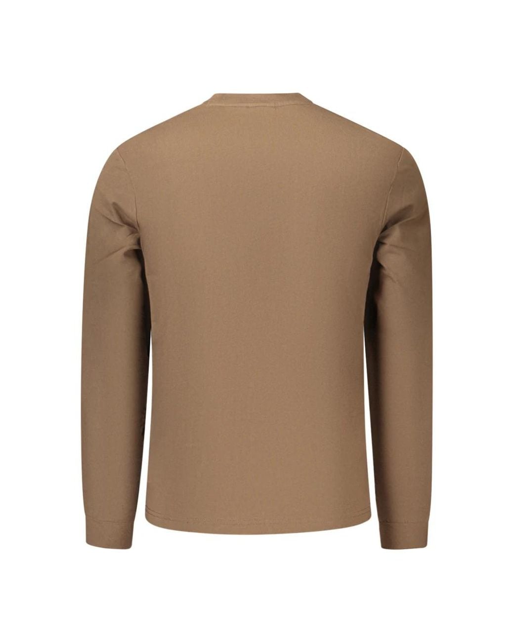 Napapijri Brown Long Sleeve T-Shirts for men