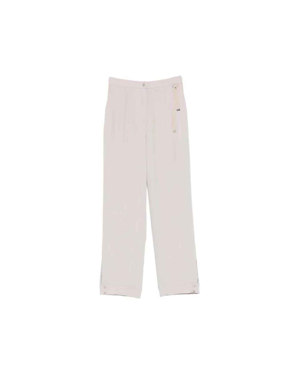 Herno White Wide Trousers