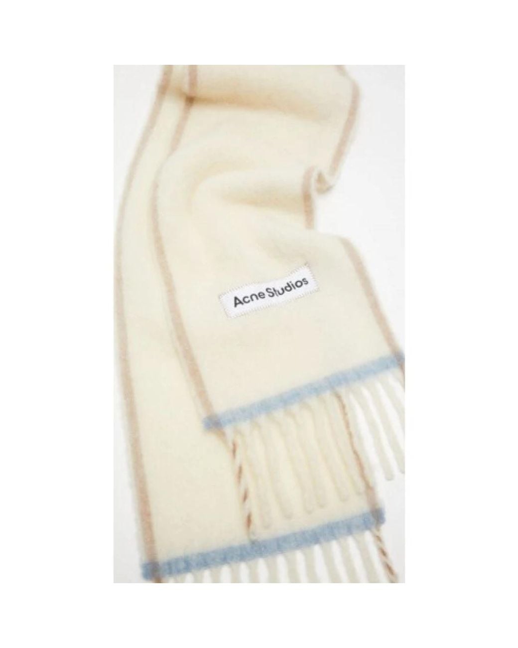 Acne White Winter Scarves