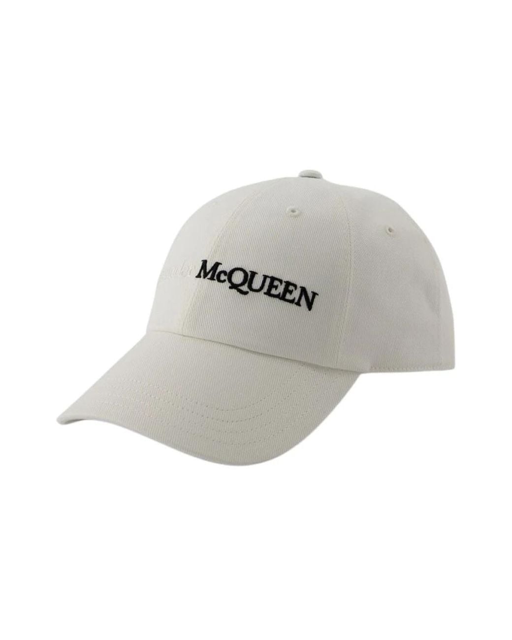 McQueen Gray Classic Logo Bic Cap for men