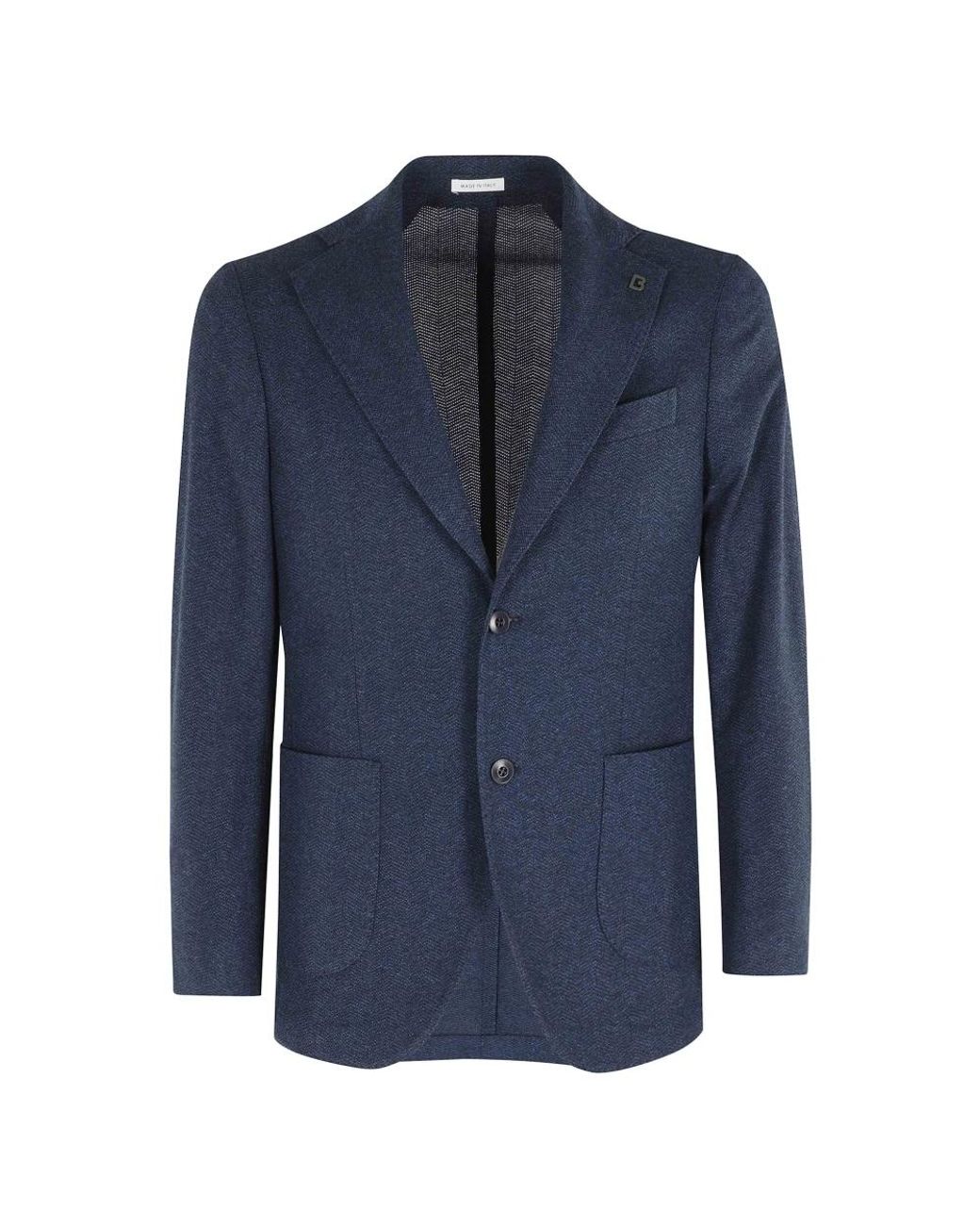BRERAS Milano Giacca Resca Di Cotone in het Blue voor heren