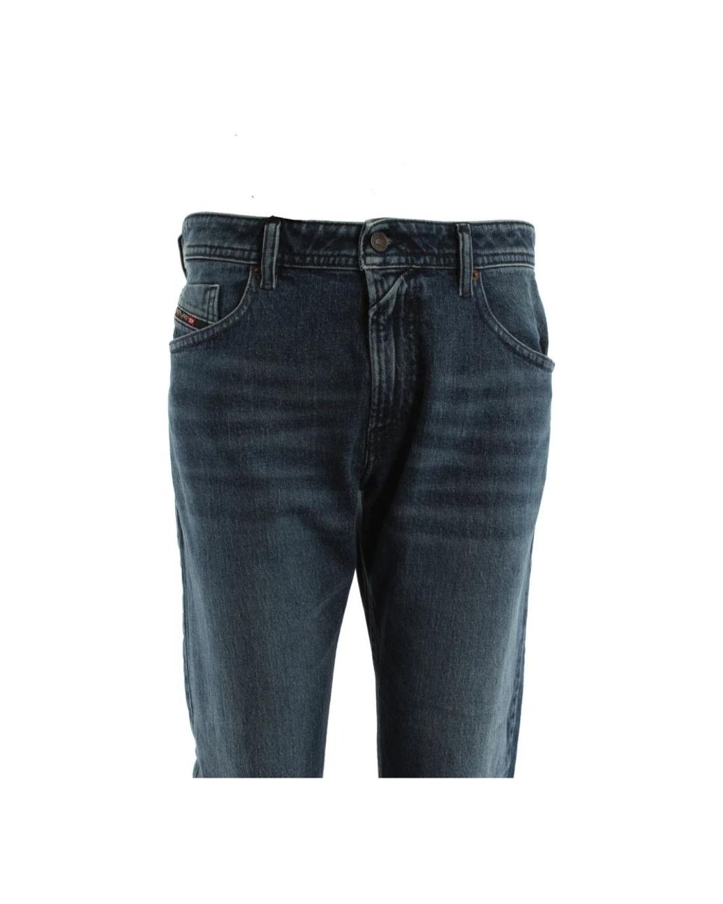 DIESEL Blue Straight Jeans for men