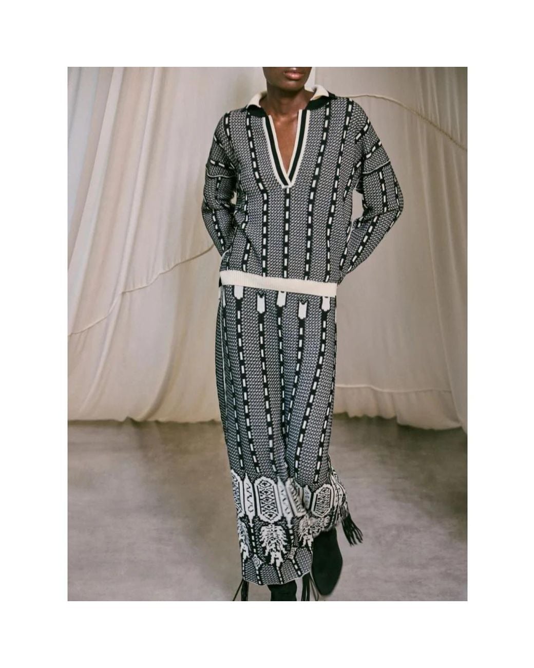 Johanna Ortiz Black Midi Skirts