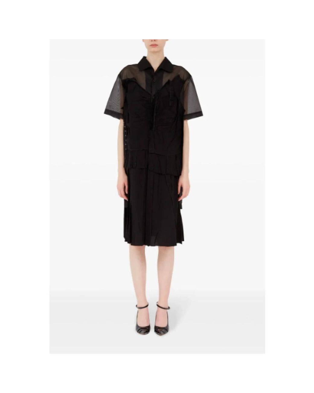 Maison Margiela Black Shirt Dresses