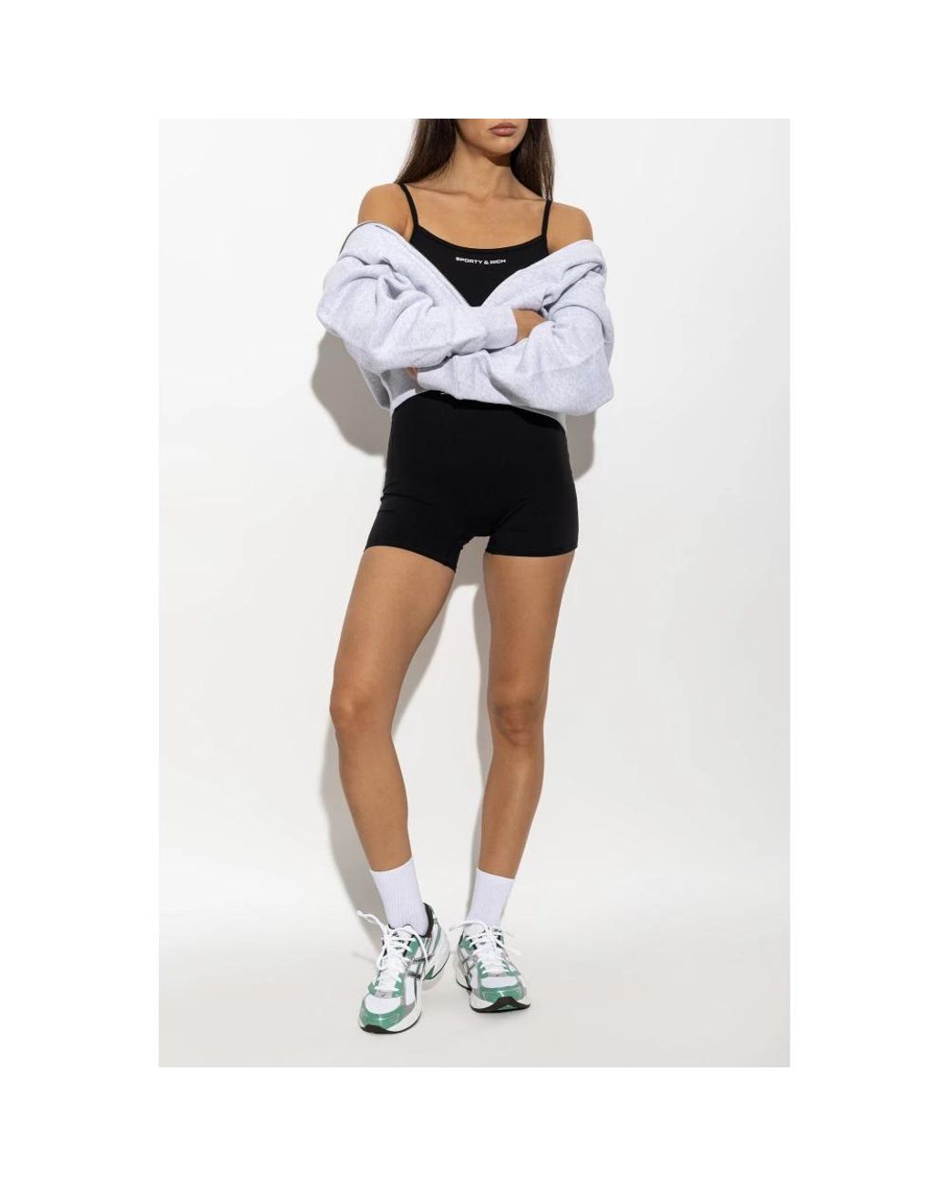 Sporty & Rich Black Playsuits