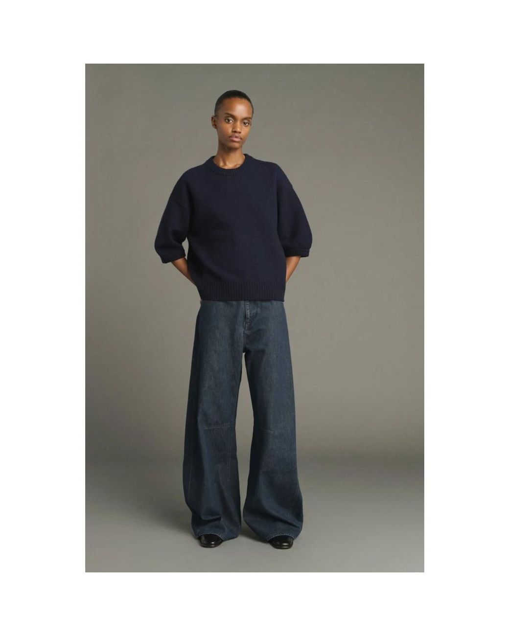 Soeur Blue Round-Neck Knitwear