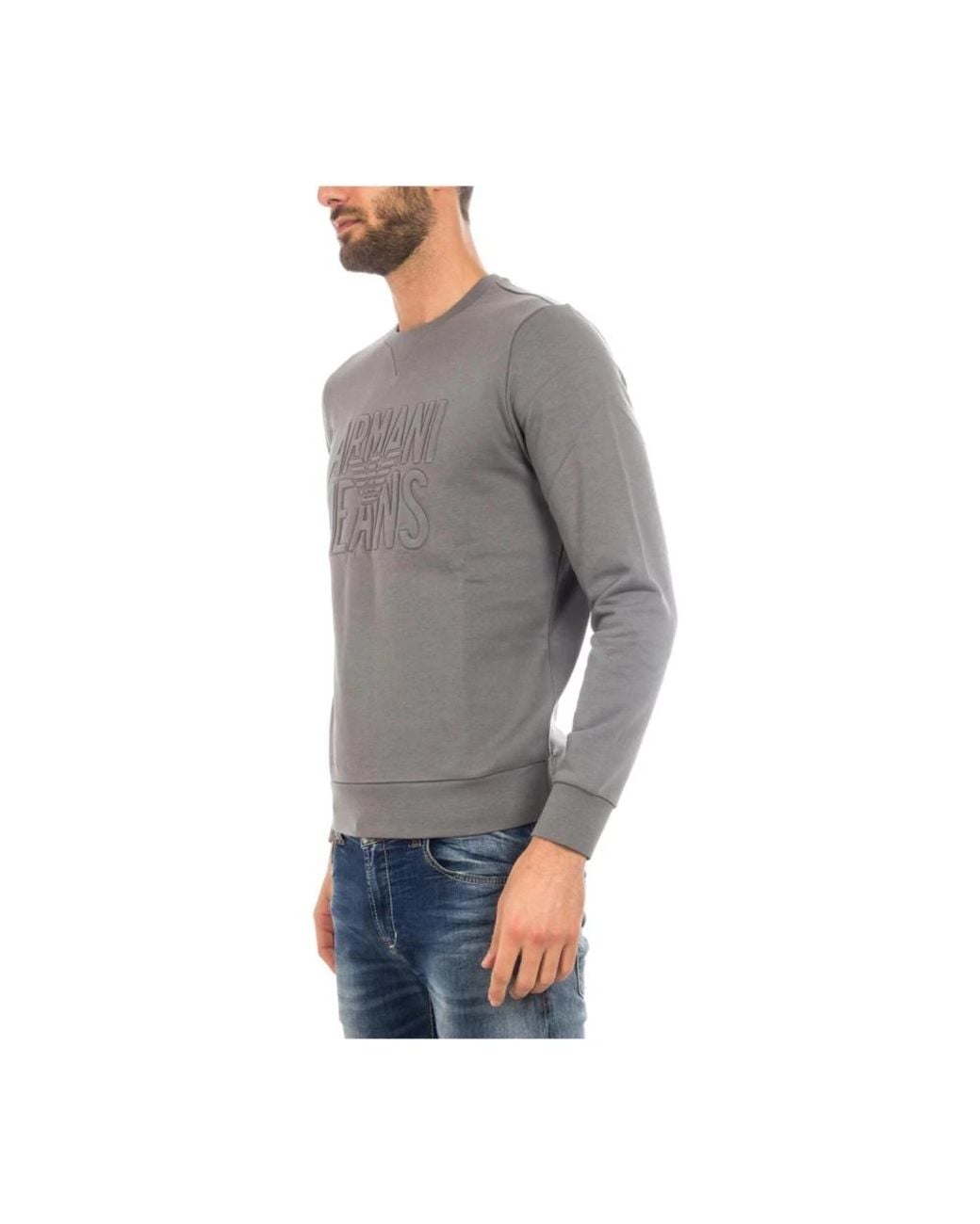 Armani Jeans Gray Sweatshirts for men