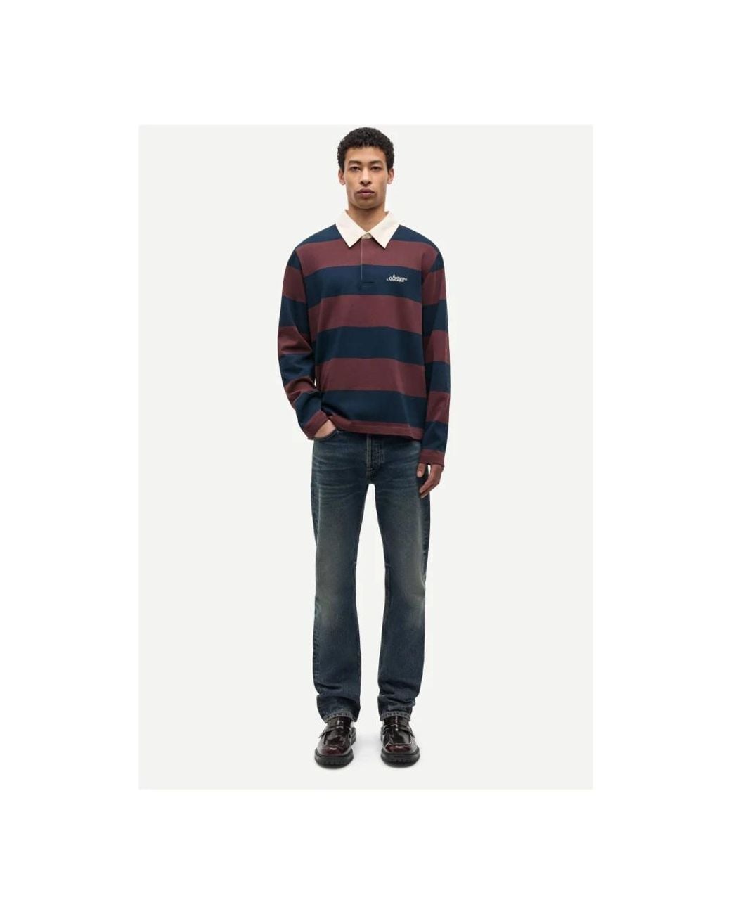Samsøe & Samsøe Blue Polo Shirts for men