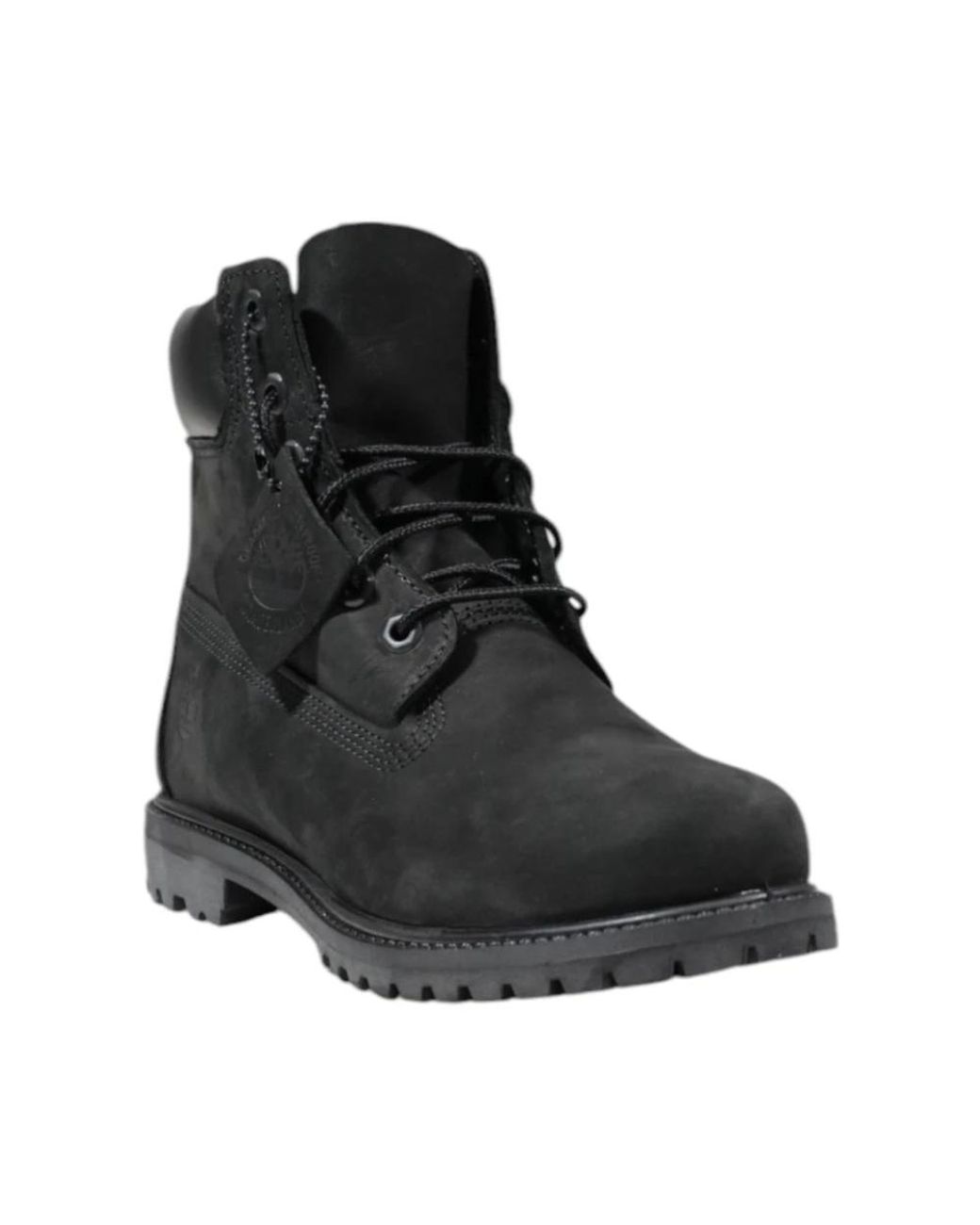 Timberland Black Lace-Up Boots