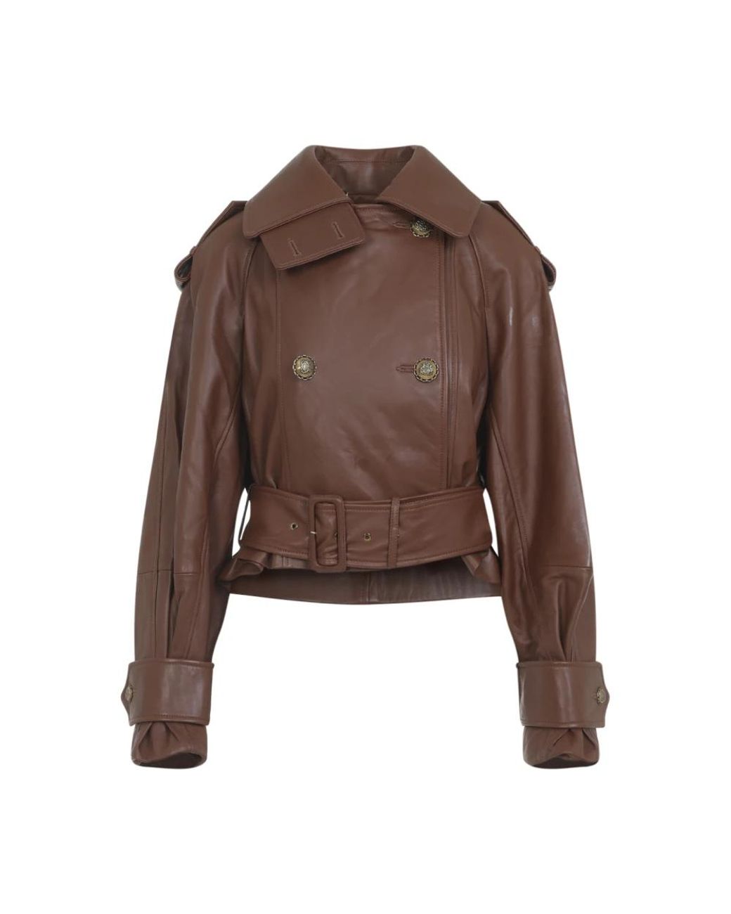 Zimmermann Brown Leather Jackets