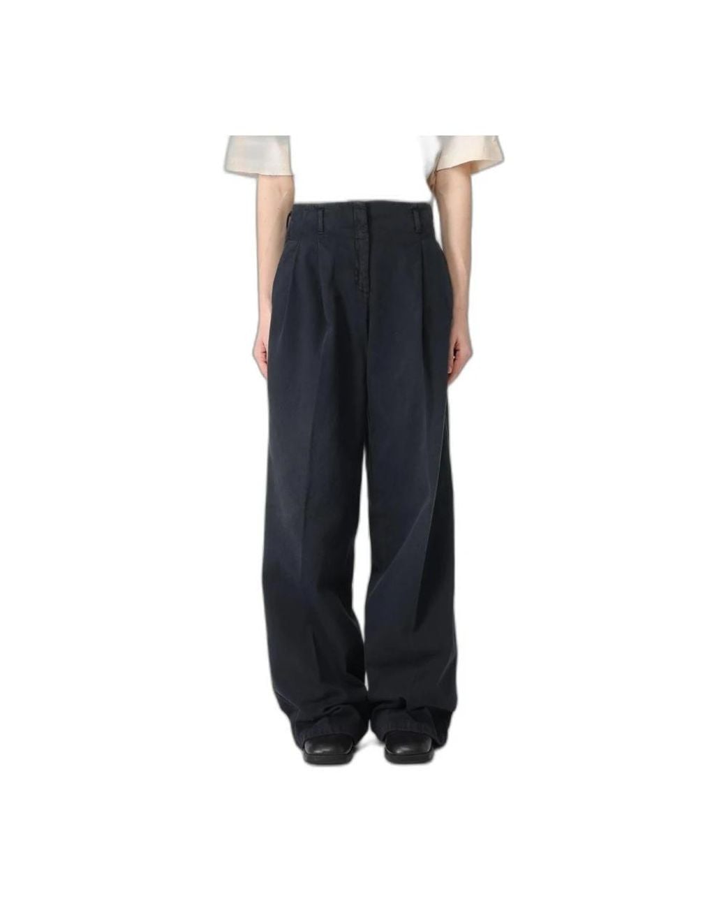 Golden Goose Deluxe Brand Black Wide Trousers