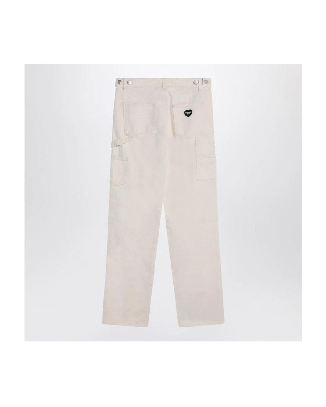 Carhartt White Straight Trousers