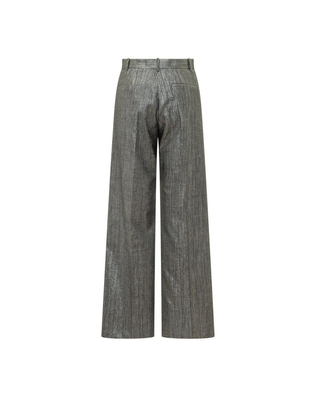 Pinko Gray Wide Trousers