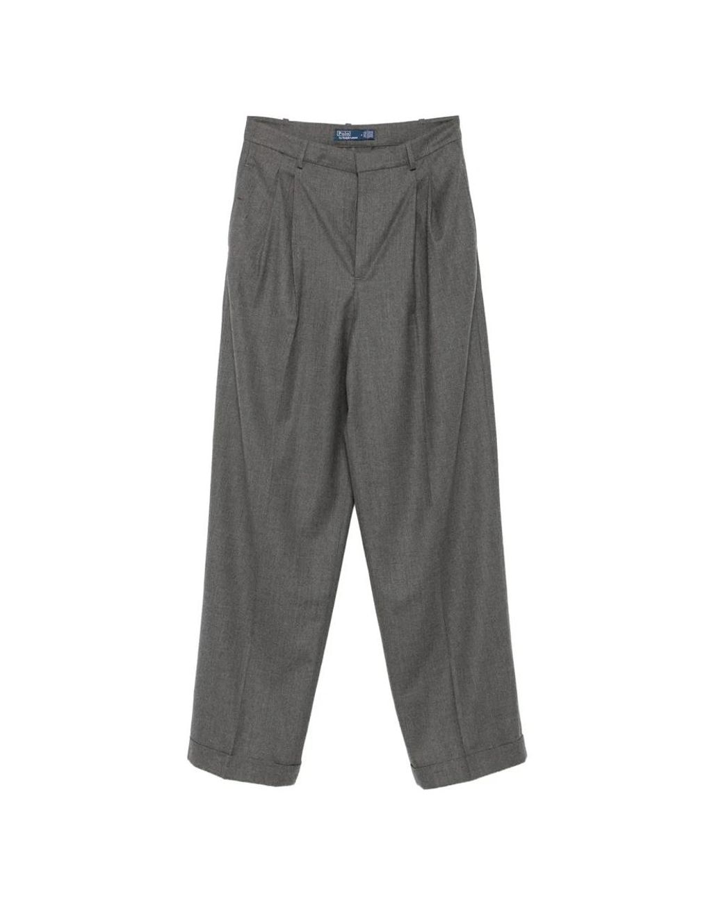 Polo Ralph Lauren Gray Wide Trousers
