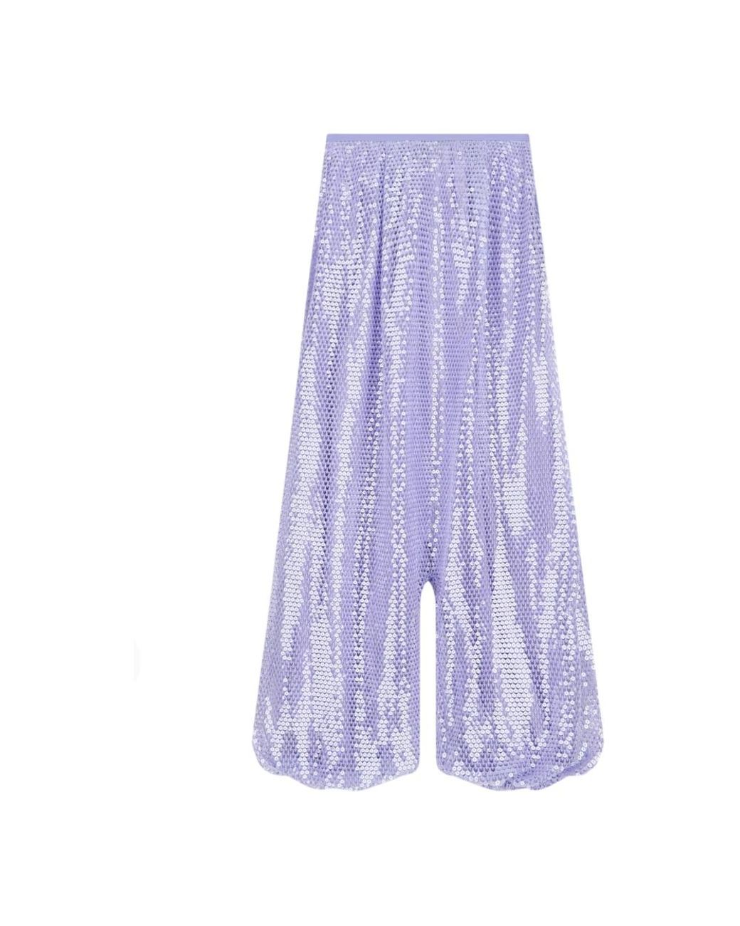 Emporio Armani Purple Tapered Trousers