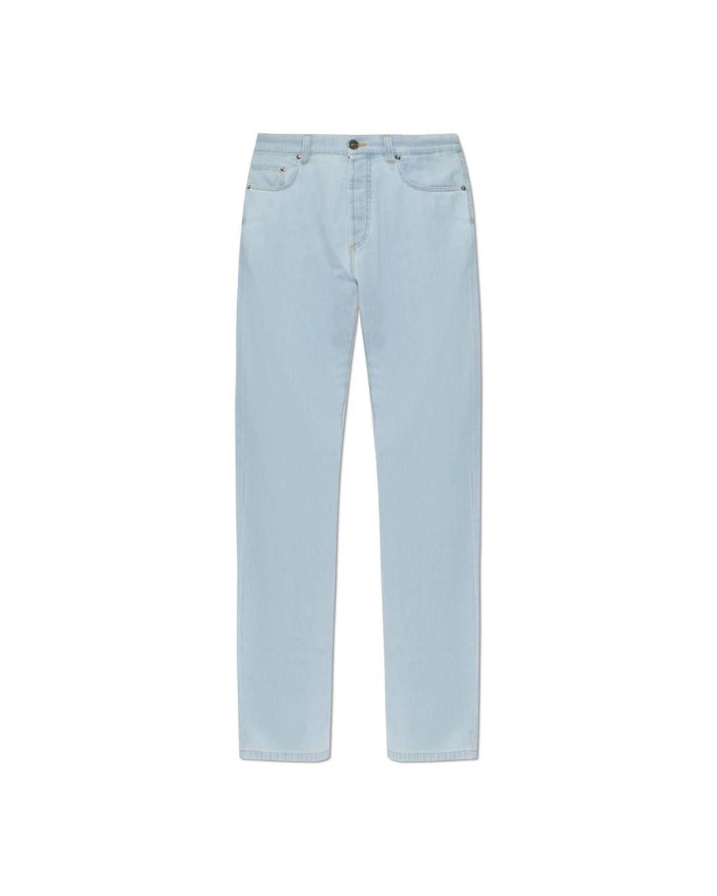 Straight Jeans Versace pour homme en coloris Blue
