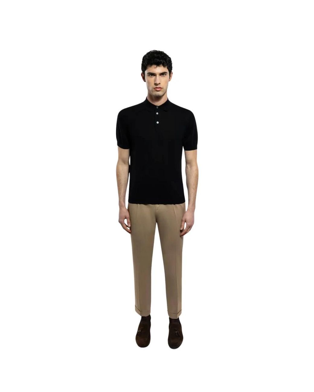 Drumohr Black Polo Shirts for men