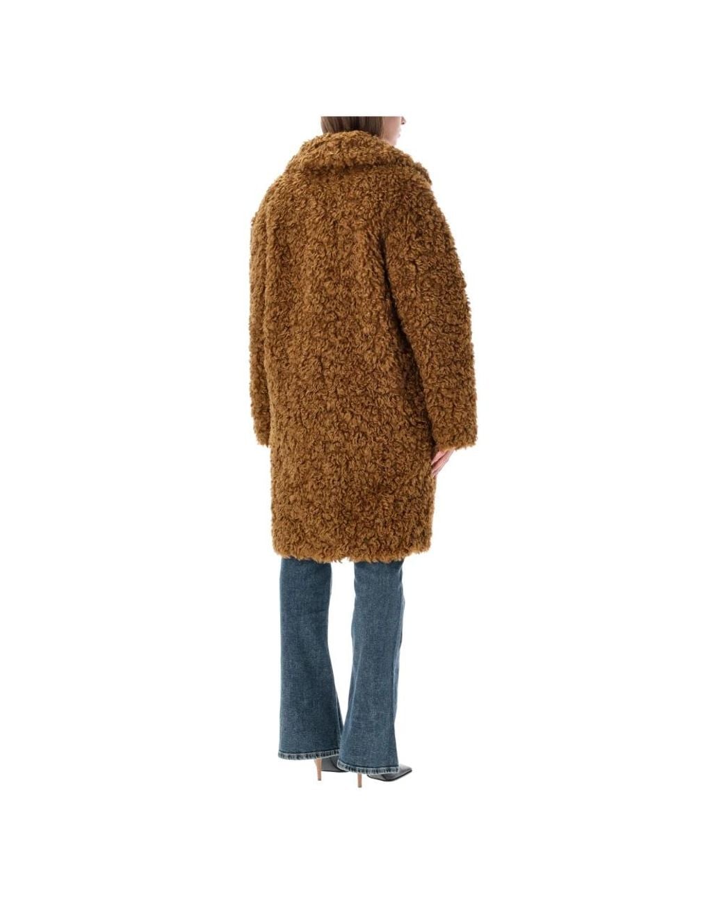 Stand Studio Brown Faux Fur & Shearling Jackets
