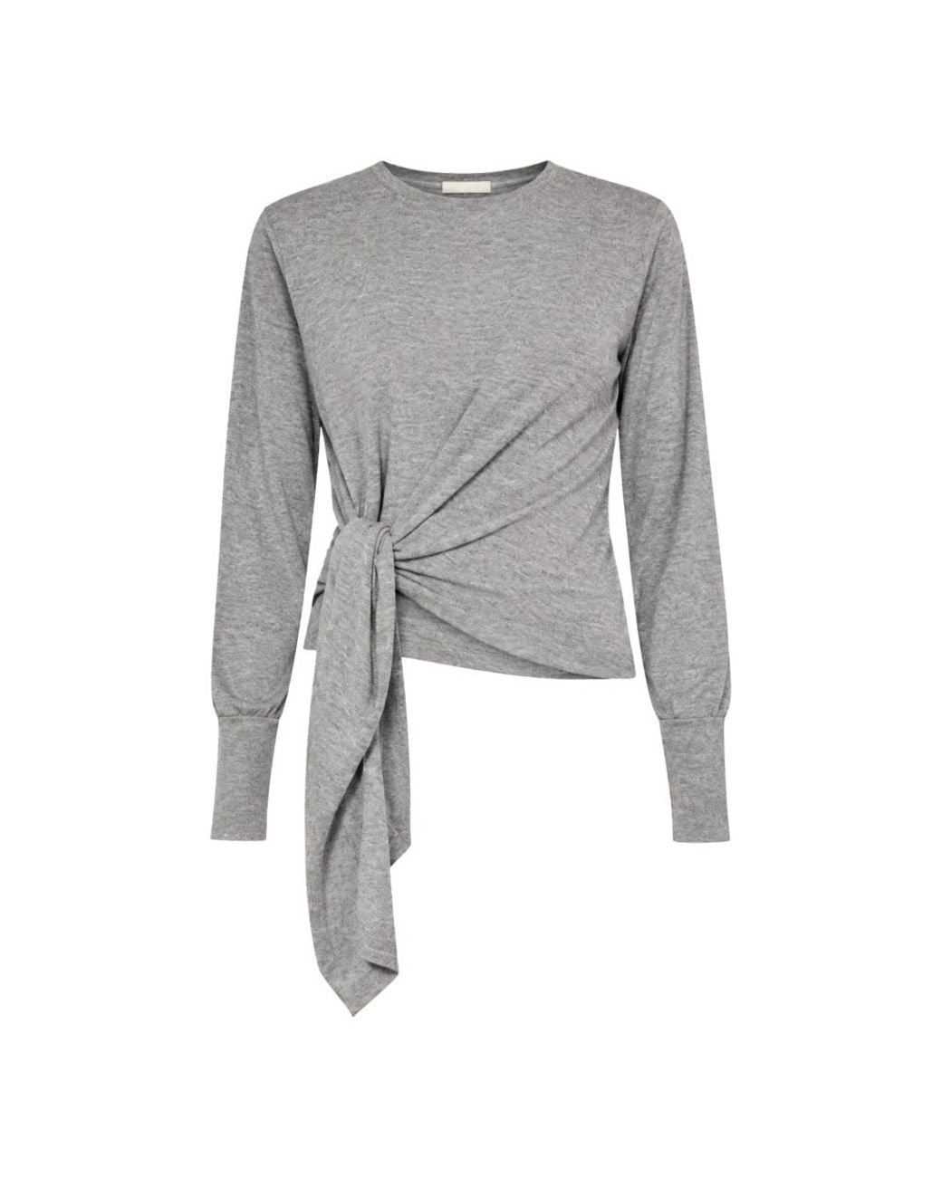 Liviana Conti Gray Round-Neck Knitwear