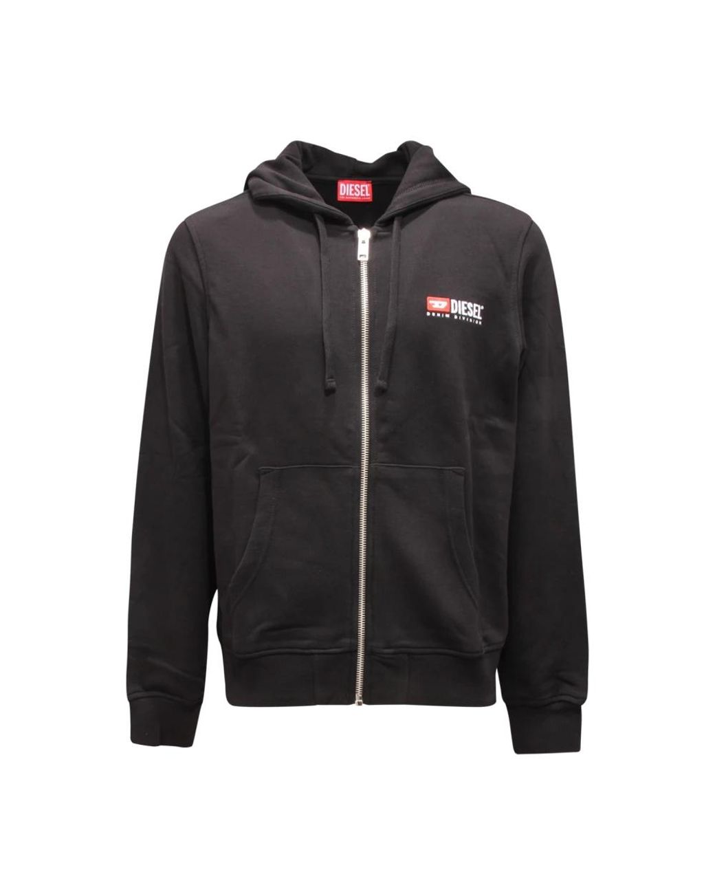 DIESEL Black Zip-Throughs for men