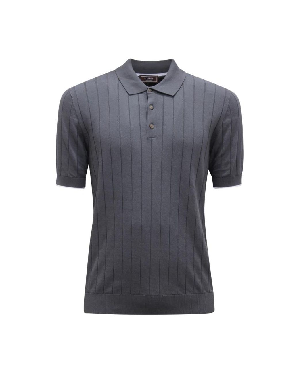 Peserico Gray Polo Shirts for men