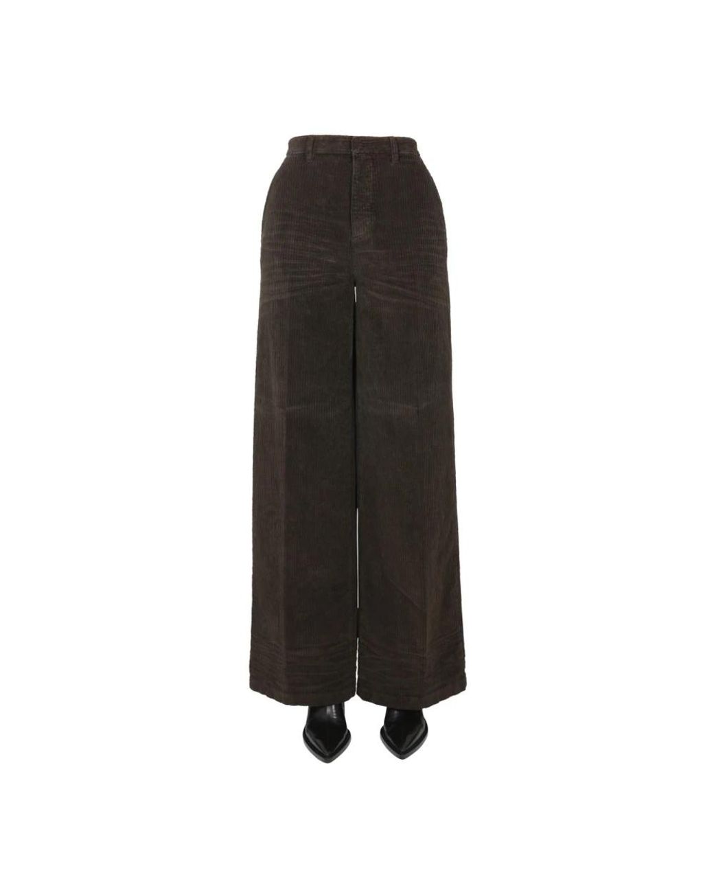 DSquared² Wijde Corduroy Broek in het Black