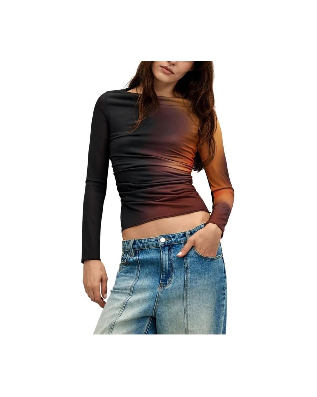 Desigual Black Long Sleeve T-Shirts