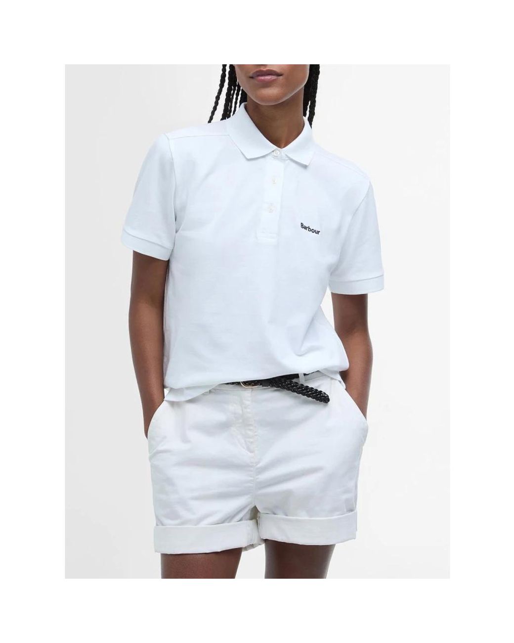 Barbour White Polo Shirts