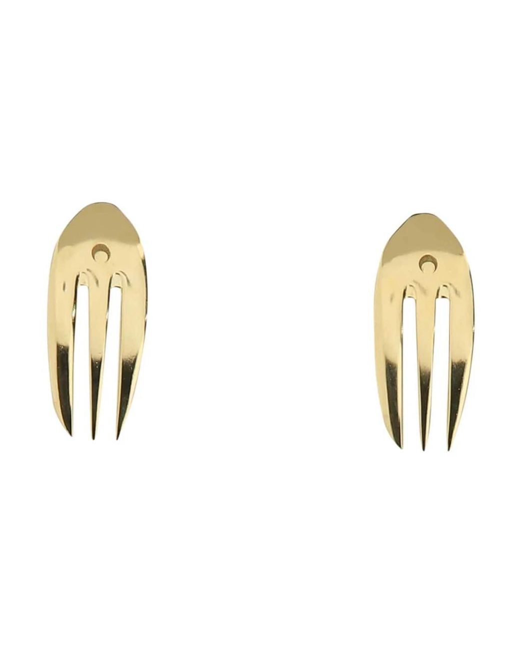 MARINE SERRE Metallic Earrings