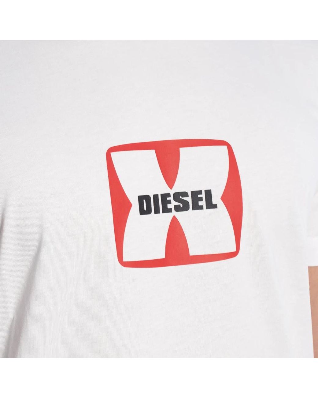 DIESEL White T-Shirts for men