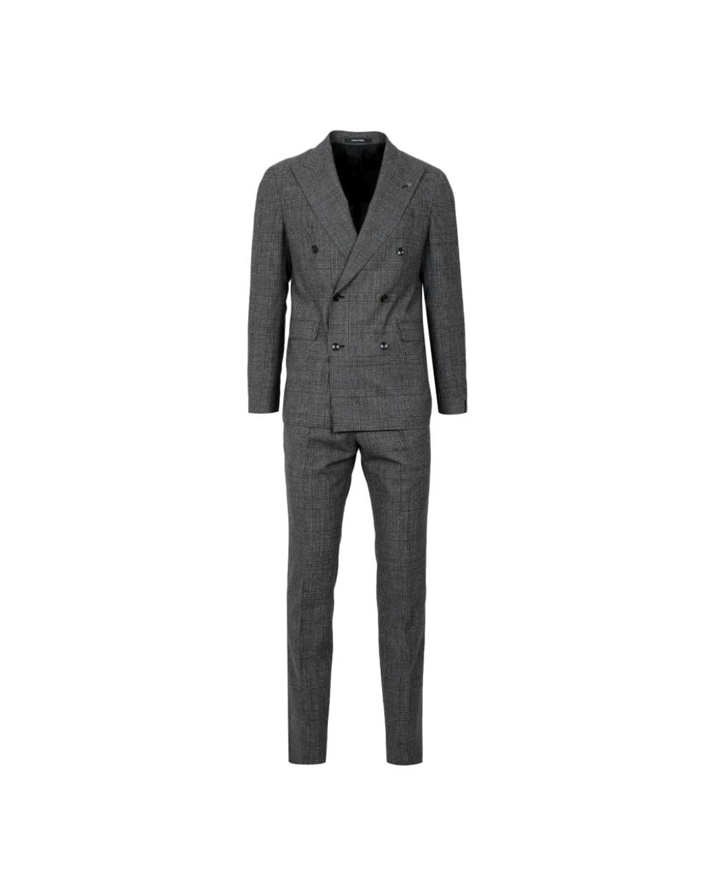 Double Breasted Suits Tagliatore de hombre de color Gray