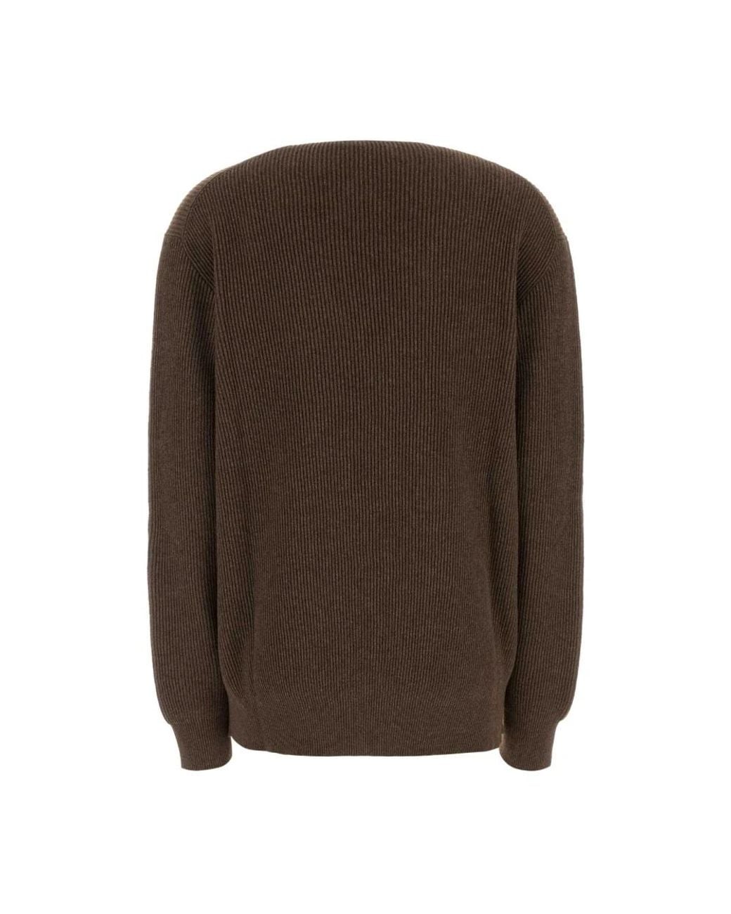 The Row Brown V-Neck Knitwear for men